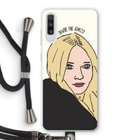 Ashley: Samsung Galaxy A70 Transparant Hoesje met koord