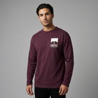Croyez Homme Maison Fumes Longsleeve Cra20026013 Longsleeves 45004 Burgundy