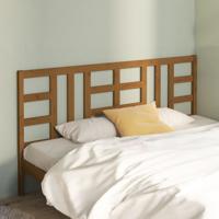 Hoofdbord 206x4x100 cm massief grenenhout honingbruin