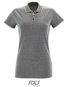 Sol’s L02082 Women`s Heather Polo Shirt Paname