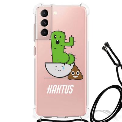 Samsung Galaxy S21 FE Stevig | Bumper Hoesje | Cactus Poo Samsung Galaxy S21 FE Stevig | Bumper Hoesje | Cactus Poo