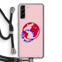 Run The World: Samsung Galaxy S21 Plus Transparant Hoesje met koord