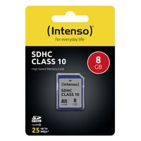 Intenso 3411460 flashgeheugen 8 GB SDHC Klasse 10 - thumbnail