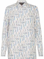 Philipp Plein chemise cintrée à logo imprimé all-over - Tons neutres