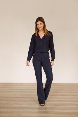 Flair LONG bonded trousers - dark blue - 94812