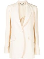 Stella McCartney blazer boutonné à revers pointus - Tons neutres