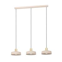 EGLO Valdiola Hanglamp - E27 - 93 cm - Beige|Goud - Staal