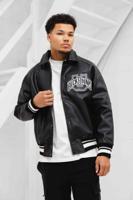 Black Bananas Leather University Jack Heren Zwart - Maat S - Kleur: Zwart | Soccerfanshop