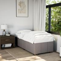 Bedframe zonder matras 90x190 cm stof taupe