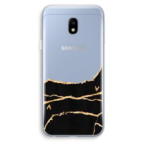 Gouden marmer: Samsung Galaxy J3 (2017) Transparant Hoesje