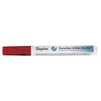 Rayher hobby glasstift/porseleinstift marker - rood - 1-2 mm punt - knutselen