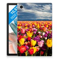 Samsung Galaxy Tab A8 2021/2022 | Siliconen hoesje | Tulpen