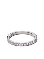 DE BEERS bague DB Classic en platine pavée de diamants - Argent