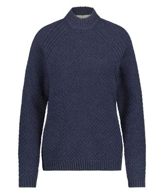 Royal Robbins Westlands Chunky Mock Neck Dames Trui Deep Blue XL