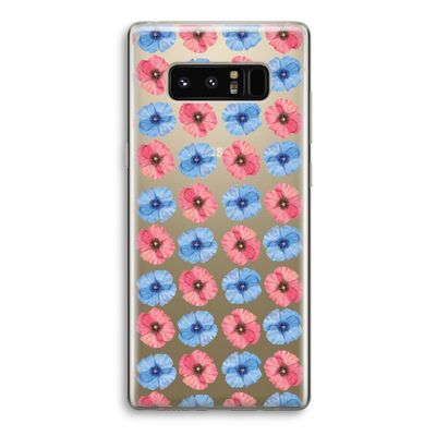 Klaproosjes: Samsung Galaxy Note 8 Transparant Hoesje