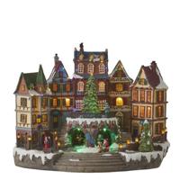 Village scenery with christmas tree adapter included - l41,5xw25xh31,5cm - Luville