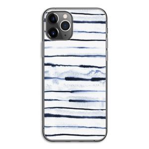 Ink Stripes: iPhone 11 Pro Transparant Hoesje