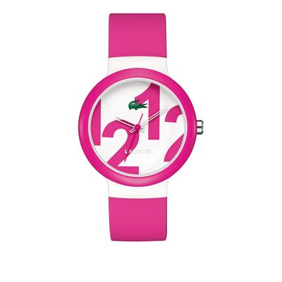 Lacoste horlogeband 2020010 / LC-46-4-29-2296 Rubber Roze 14mm
