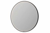 INK SP24 ronde spiegel in stalen kader met dimbare LED-verlichting, color changing, spiegelverwarming en schakelaar 120 x 4 x 120 cm, geborsteld metal