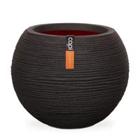 Vaas bol rib NL 38x33 - zwart - Capi europe