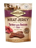 CARNILOVE Meat Jerky Turkey with Venison - hondensnack - 100 g