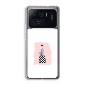 Zwart-wit cactus: Xiaomi Mi 11 Ultra Transparant Hoesje