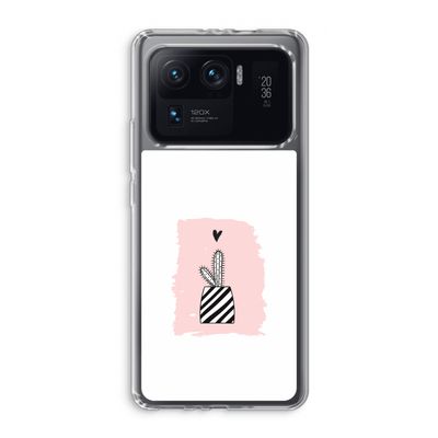 Zwart-wit cactus: Xiaomi Mi 11 Ultra Transparant Hoesje
