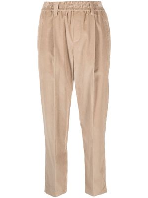 Brunello Cucinelli pantalon de tailleur à plis marqués - Tons neutres