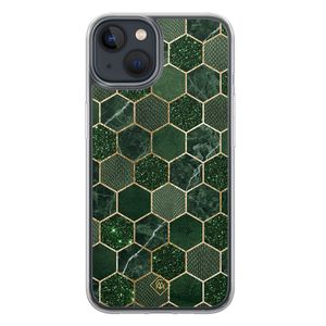 iPhone 13 mini hybride hoesje - Kubus groen