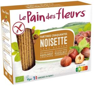 Pain Des Fleurs Krokante bio crackers met hazelnoot glutenvrij