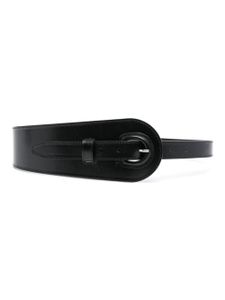 Claudie Pierlot ceinture large en cuir - Noir