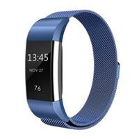 Fitbit Charge 2 milanese bandje - Maat: Small - Blauw