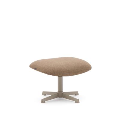 Kave Home Hocker 'Jaspe' Structuurstof, kleur Lichtbruin