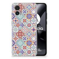 Motorola Edge 30 Neo | TPU | Siliconen hoesje | Tiles Color