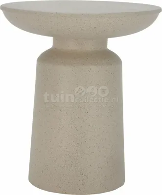 Bijzettafel Organisch Beige H43cm Ø38cm