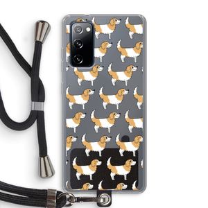 Doggy: Samsung Galaxy S20 FE / S20 FE 5G Transparant Hoesje met koord