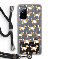 Doggy: Samsung Galaxy S20 FE / S20 FE 5G Transparant Hoesje met koord