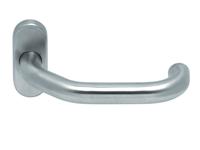 Gatdeel CINDY rvs mat 8mm ovaal rozet