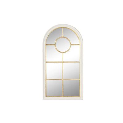 Wandspiegel Home ESPRIT Wit Gouden Venster 68 x 4 x 128 cm
