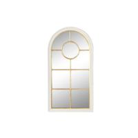 Wandspiegel Home ESPRIT Wit Gouden Venster 68 x 4 x 128 cm