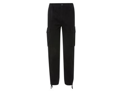 LIVERGY Heren cargobroek (Zwart, XL)