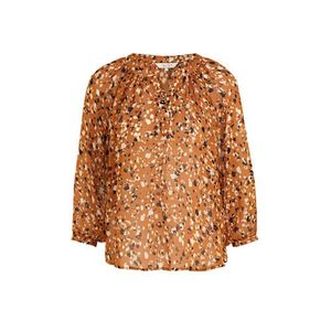 Part Two top Erdonae met all over print bruin/ecru