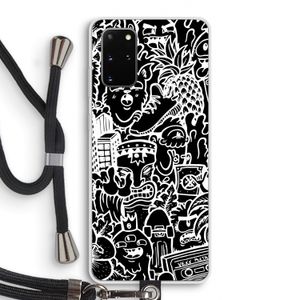 Vexx Black Mixtape: Samsung Galaxy S20 Plus Transparant Hoesje met koord