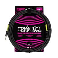 Ernie Ball 6424 Hoofdtelefoon Verlengkabel 3 Meter Minijack 3.5mm naar 3.5mm