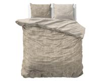 Sleeptime Flanel Washed Cotton Taupe 240 x 200/220 cm