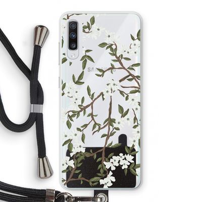 Blossoming spring: Samsung Galaxy A70 Transparant Hoesje met koord