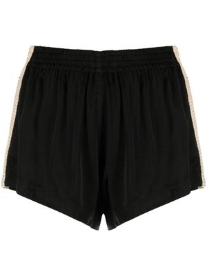 Palm Angels short de sport à rayures latérales - Noir