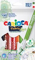 Carcioca textielstift Fabricliner, doos van 10 stuks in geassorteerde kleuren - thumbnail