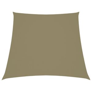 Zonnescherm trapezium 3/4x3 m oxford stof beige