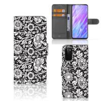 Samsung Galaxy S20 Hoesje Black Flowers